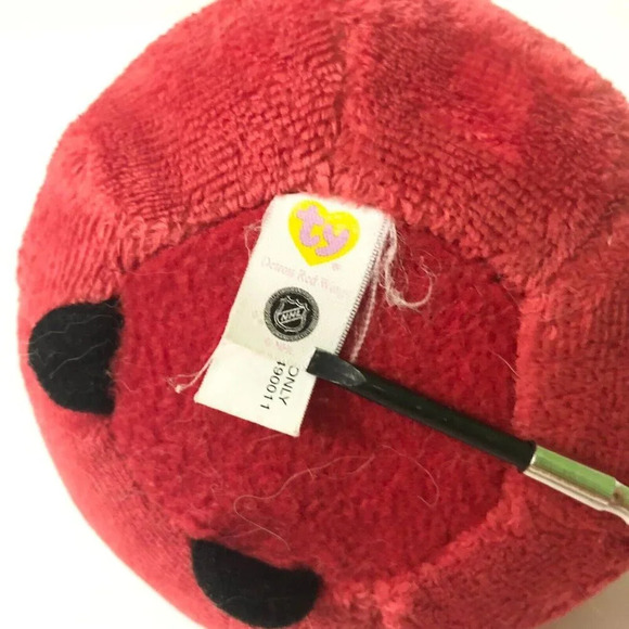 2013 TY NHL Beanie Ballz Detroit Red Wings Plush  4 Inch Tall - Picture 7 of 11